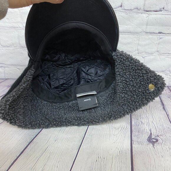 Harley Davidson Motorcycles Hat Cap Black with Earflaps Fit Small Size Heads - Picture 5 of 12